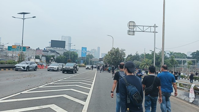 Suasana di sekitar lokasi demo 25 Agustus 2025 tampak lengang. [Selvianus Kopong Basar]